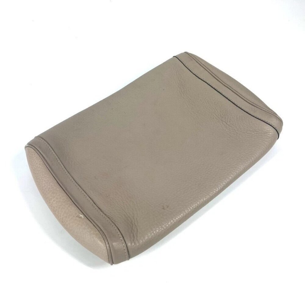 HERMES Equi Pouch Flap Clutch bag Leather Gurege Based - Picture 7 of 16